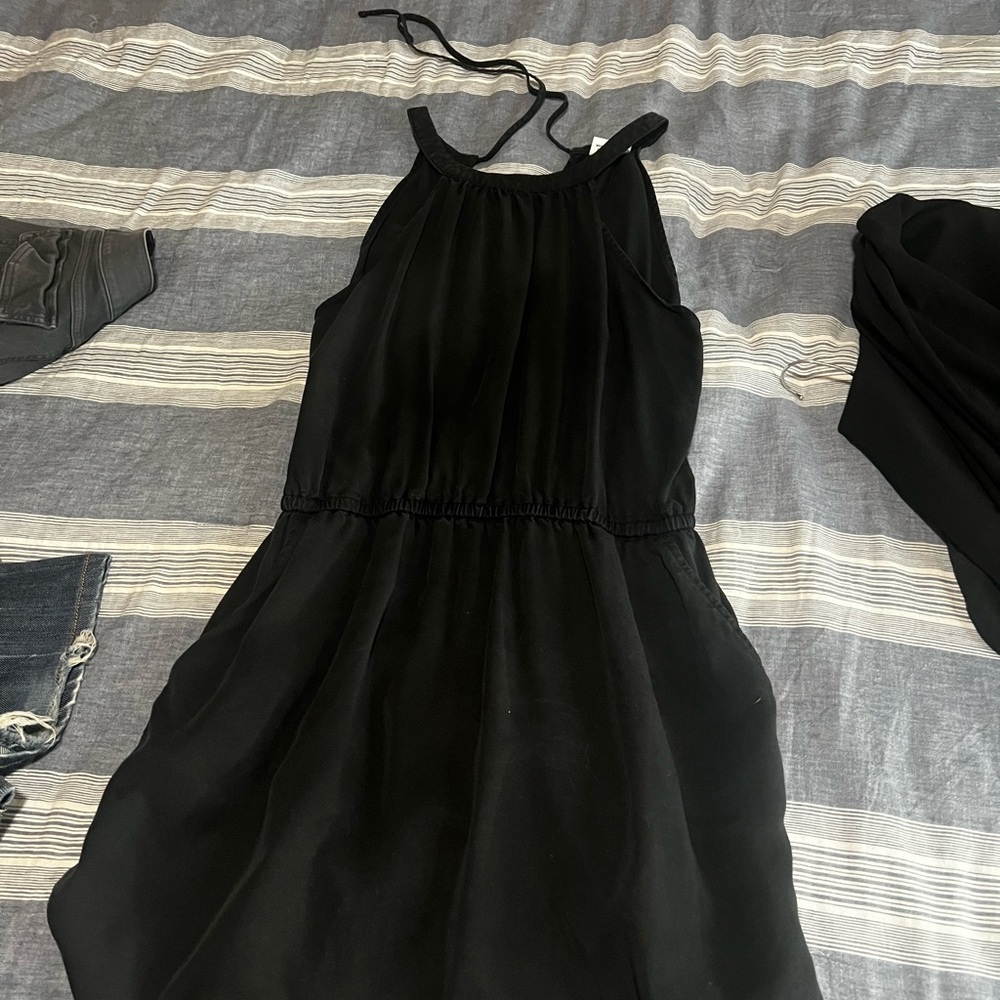 tentree Elegant Black Strapless Dress